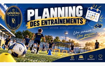 Planning des entrainements